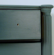 Close-up of furniture painted with BEHR Wax Decorative Finish