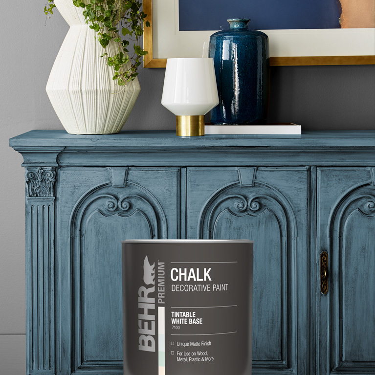 Behr Interior Decorative finishes products landing page mobile image.