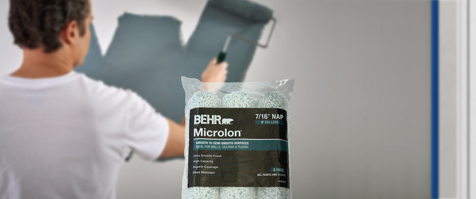 Behr Microlon 9 inch rollers are now available to order.