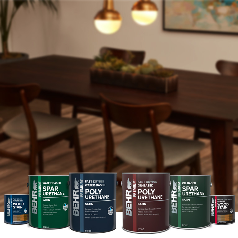 BehrPro interior stain products landing page mobile view image