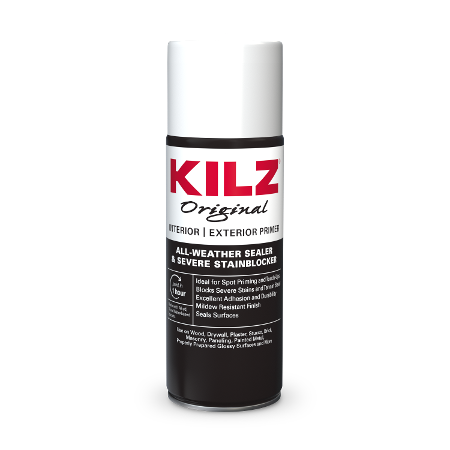 KILZ Original Interior/Exterior aerosol primer can image.