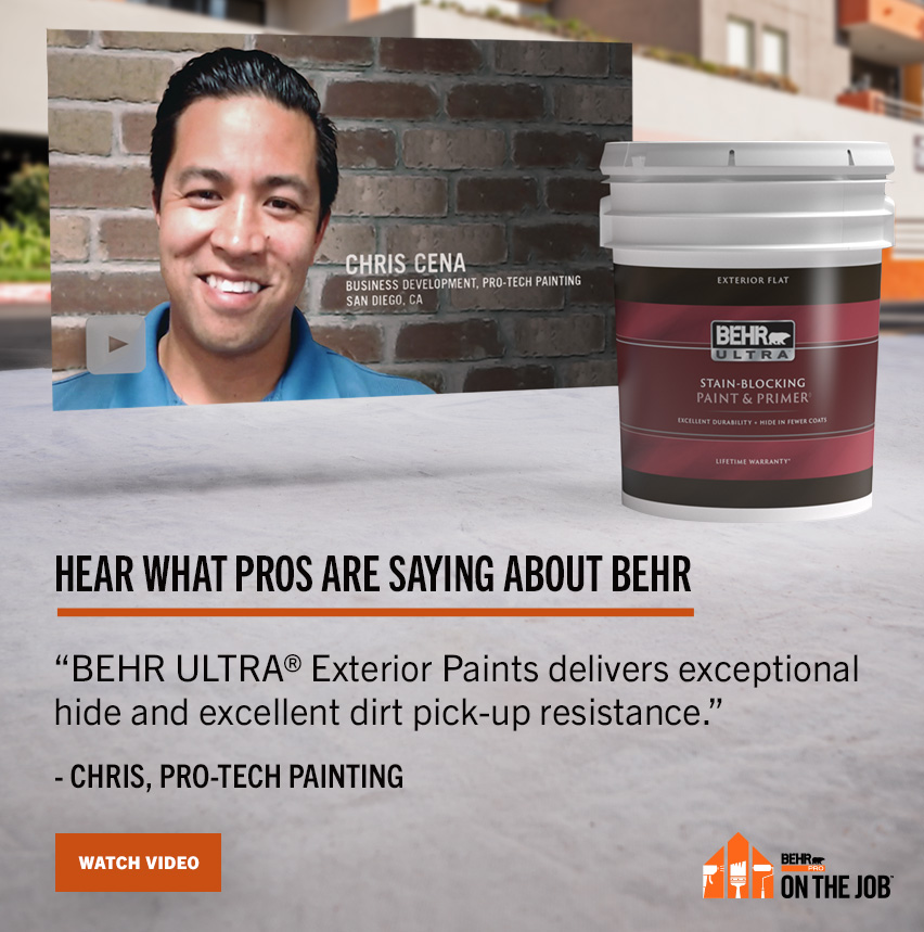 Hear what the pros are saying about BEHR ULTRA Exterior Paints