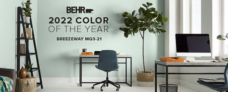 Introducing BEHR 2022 Color of the Year BREEZEWAY MQ3-21