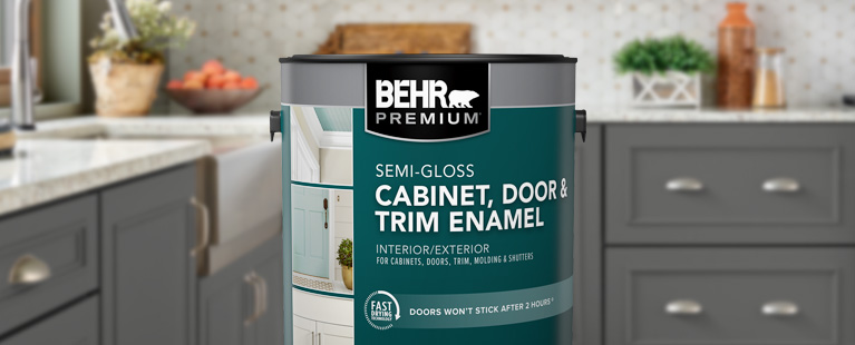 BEHR PREMIUM® Cabinet, Door & Trim Interior Paint Enamel in Semi-Gloss