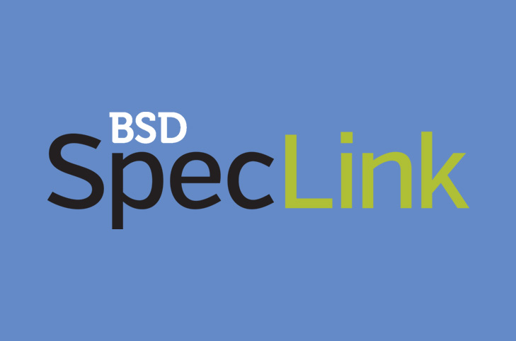 BSD SpeckLink logo on a blue background.