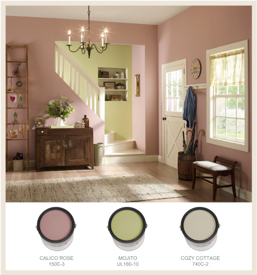 English Cottage entryway Cans Border