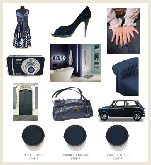 Midnight Navy Collage