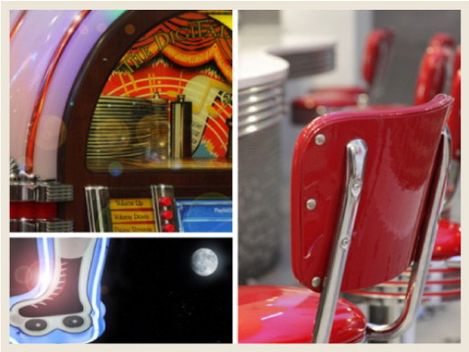 50s nostalgia collage