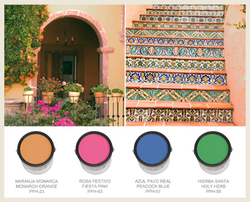 Hacienda mosiac colors Border