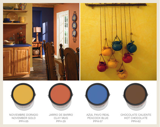 Hacienda blue accents Cans Border