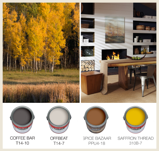 Fall Palette paint cans - Colorfully BEHR