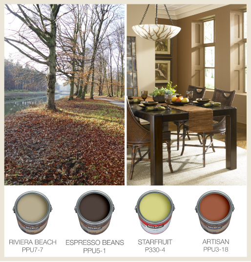 Fall Palette paint cans - Colorfully BEHR