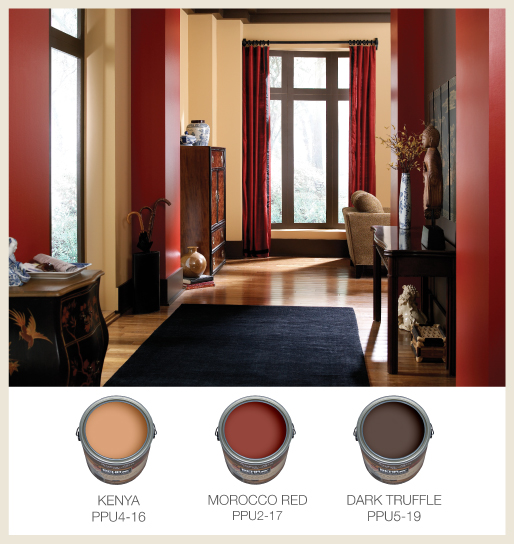 Asian Entry with brown trim