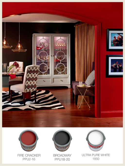 Monochromatic with different sheens Colorfully BEHR