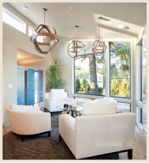 Big windows and plenty of natural light