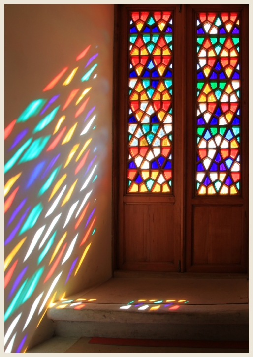 Colorful stained glass windows