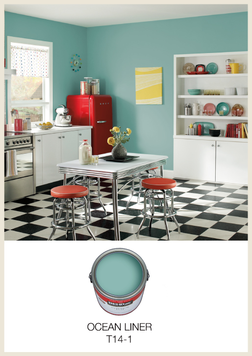 Ocean liner room Colorfully BEHR