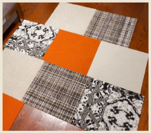 Mix and match Carpet tiles