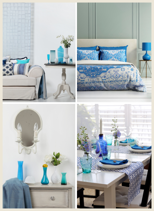 Summertime Blue Collage