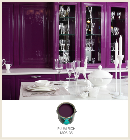 Glossy kitchen cabinets