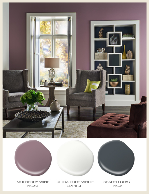 Casual Modern Living built-in bookshelves