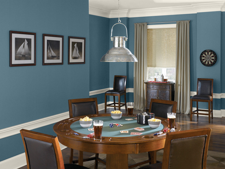 Pick The Perfect Paint Color For Your Game Room Colorfully Behr - Nautical Paint Colors Behr