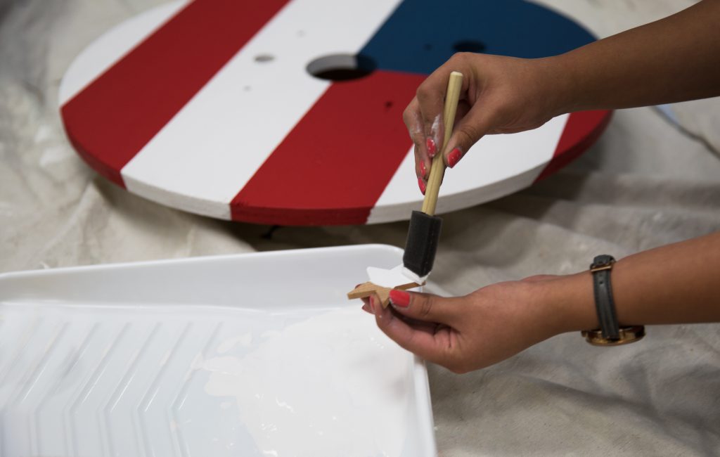 Build a 4th of July Inspired Patriotic Clock Colorfully BEHR