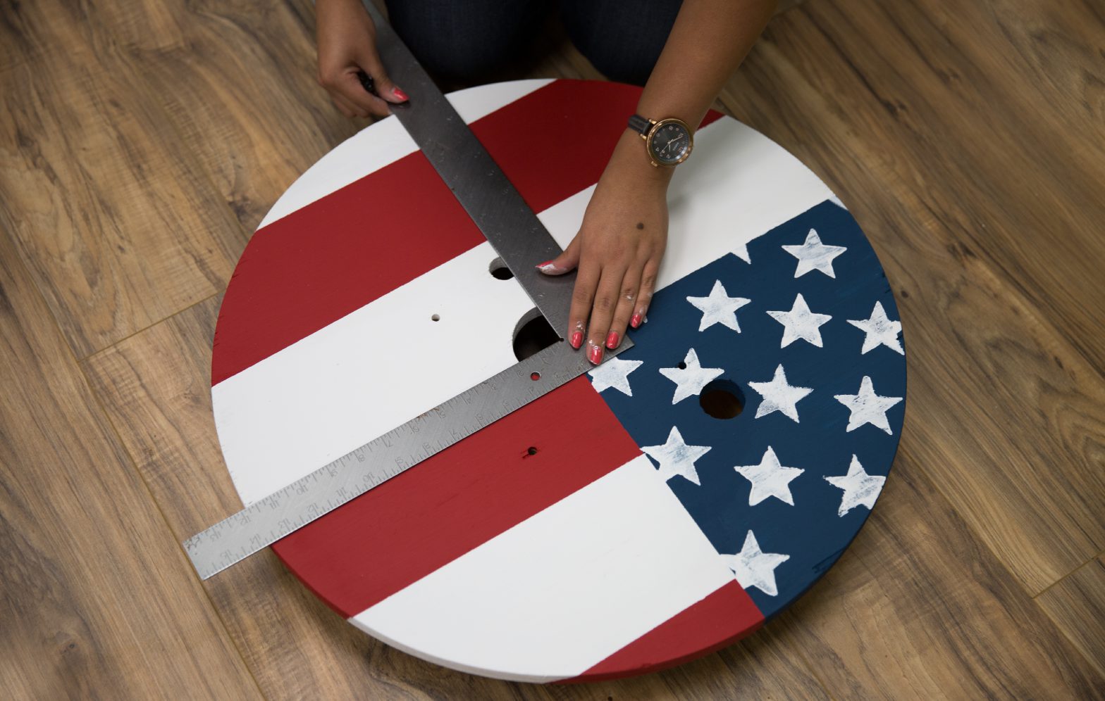 Build a 4th of July Inspired Patriotic Clock Colorfully BEHR