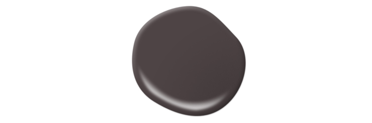 A paint drop in the color: Black Garnet.