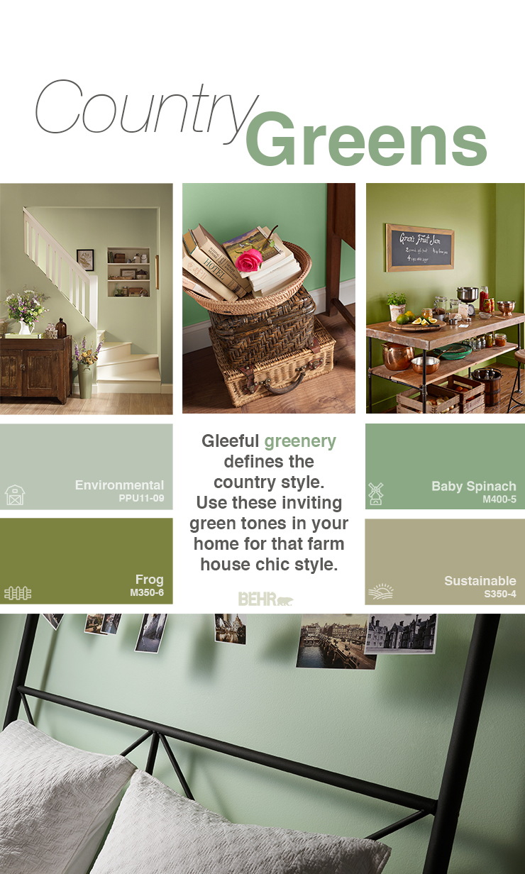 FAQ: Country Greens Color Palette | Colorfully BEHR