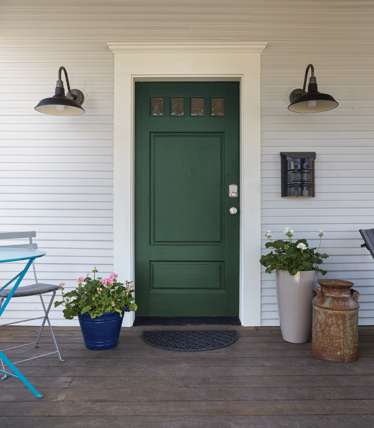 VineLeafFrontDoor Colorfully BEHR