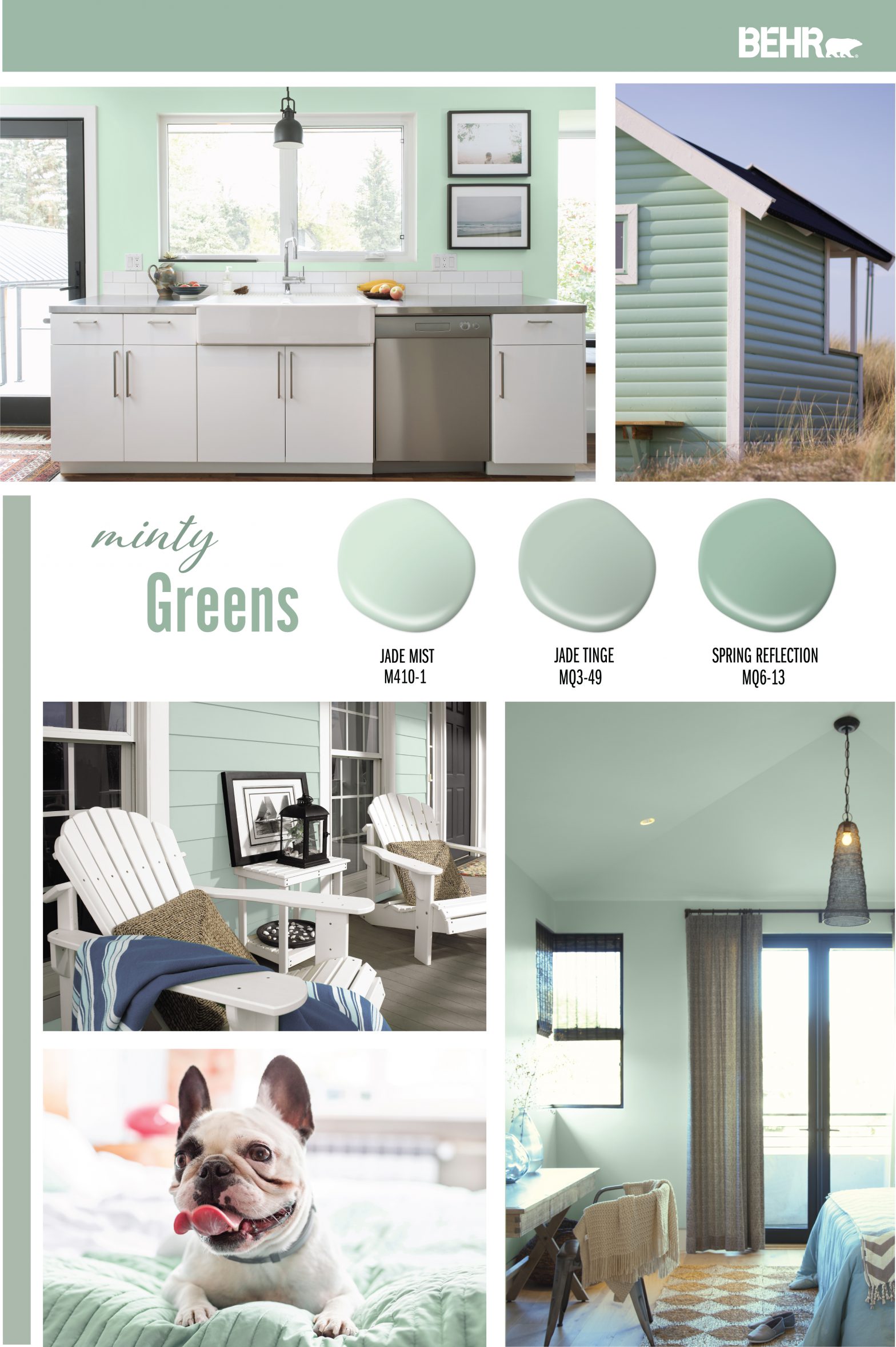 Minty Greens Color Palette Colorfully BEHR