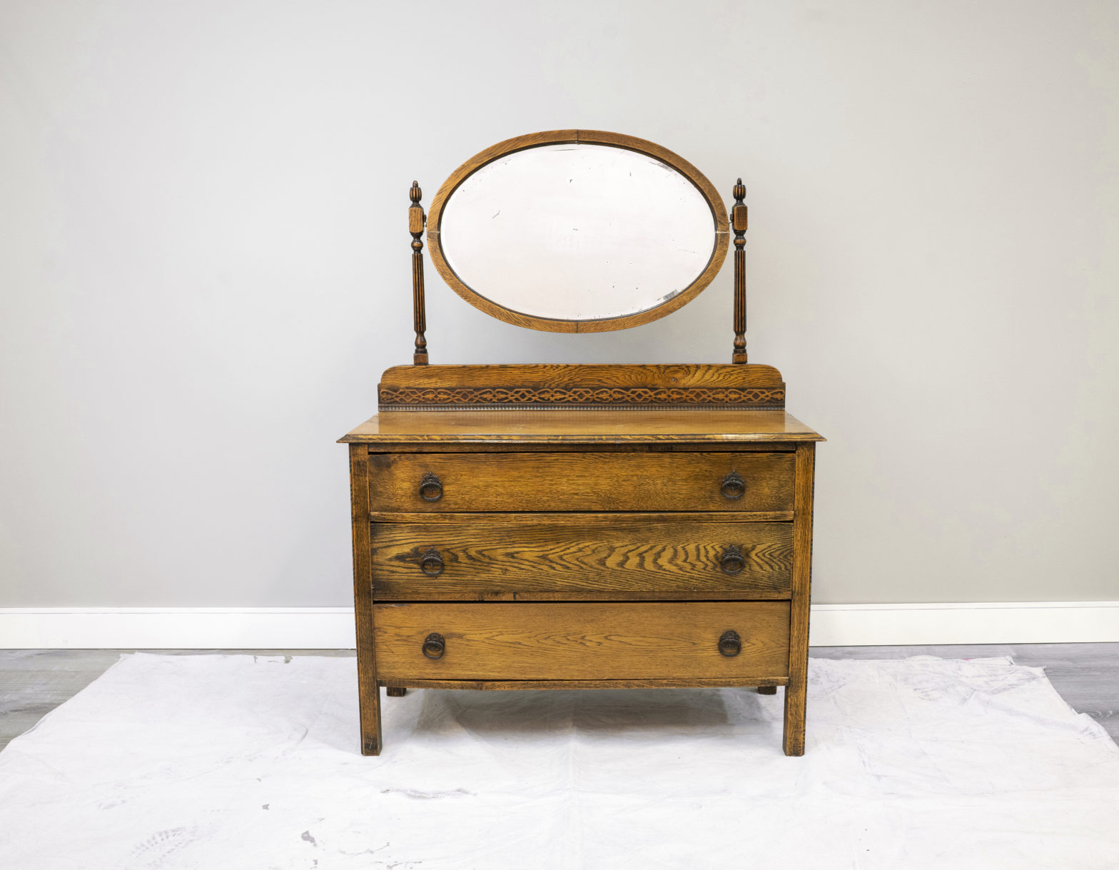 Do it Yourself Timeless Blue Vanity Dresser Colorfully BEHR