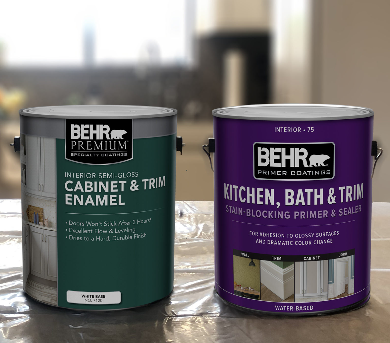 Kitchen Cabinet Makeover - Colorfully BEHR