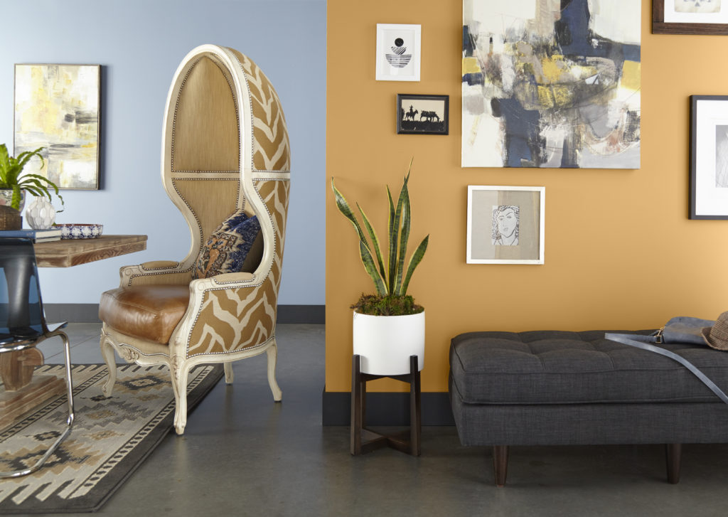 Color Of The Month Saffron Strands Colorfully Behr - What Color Walls Go With Gold Accents