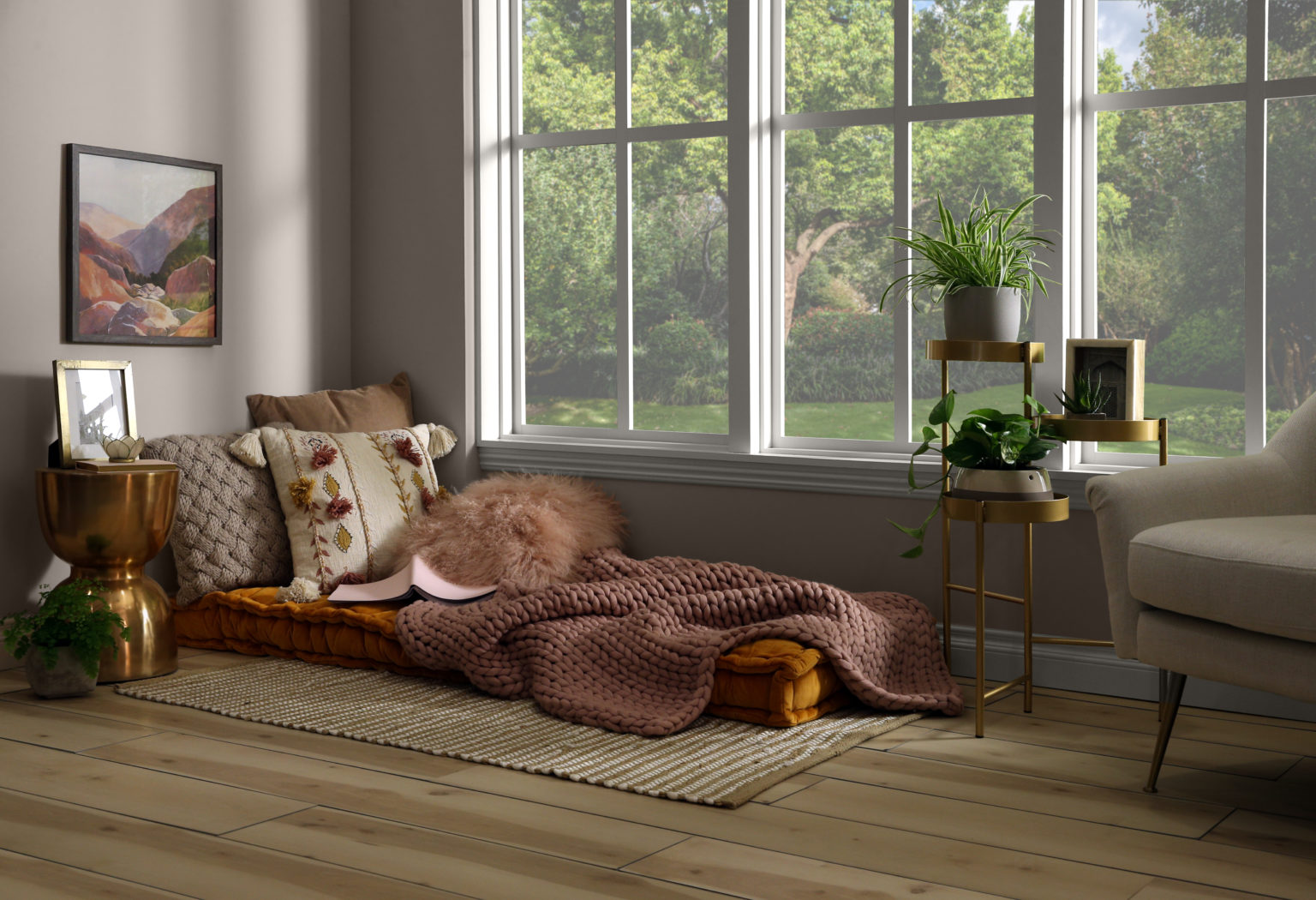 Cozy Corner in the Home Colorfully BEHR