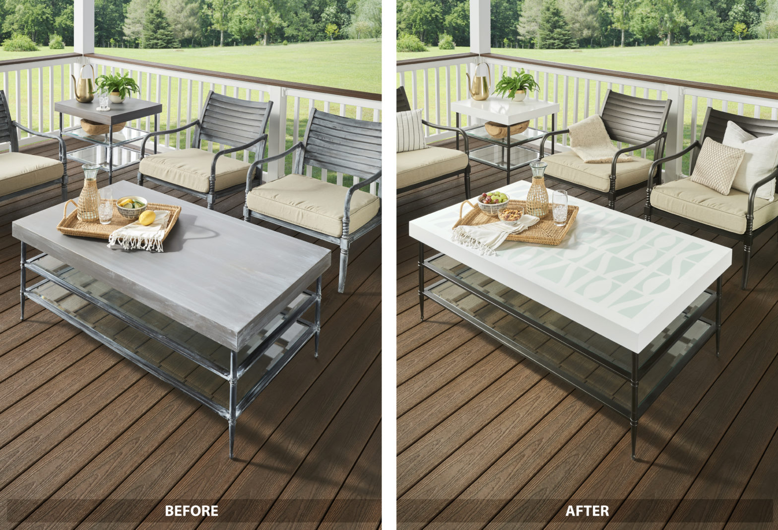 How to Spray Paint Outdoor Furniture Colorfully BEHR