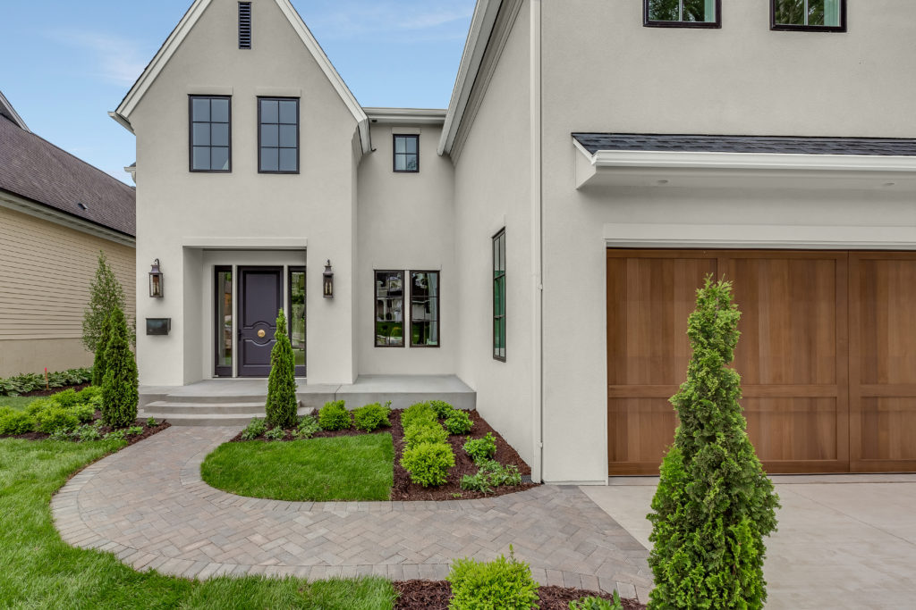 Newly built home with gorgeous colored landscaping