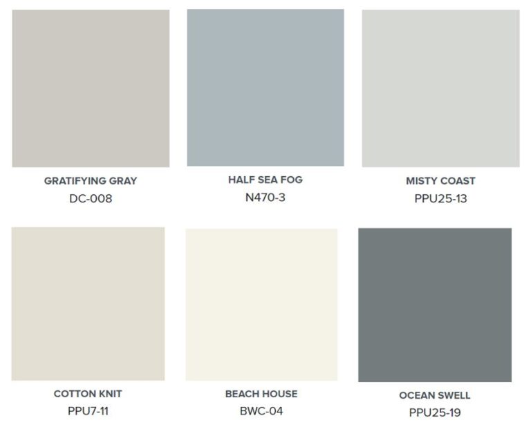 Coastal Grandmother Home Inspiration | Blue Gray Paint Colors for ...