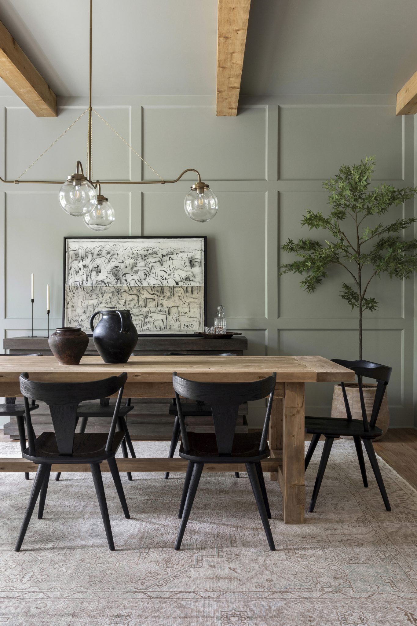 Warm Gray Dining Room Inspiration Lauren Lane Colorfully BEHR