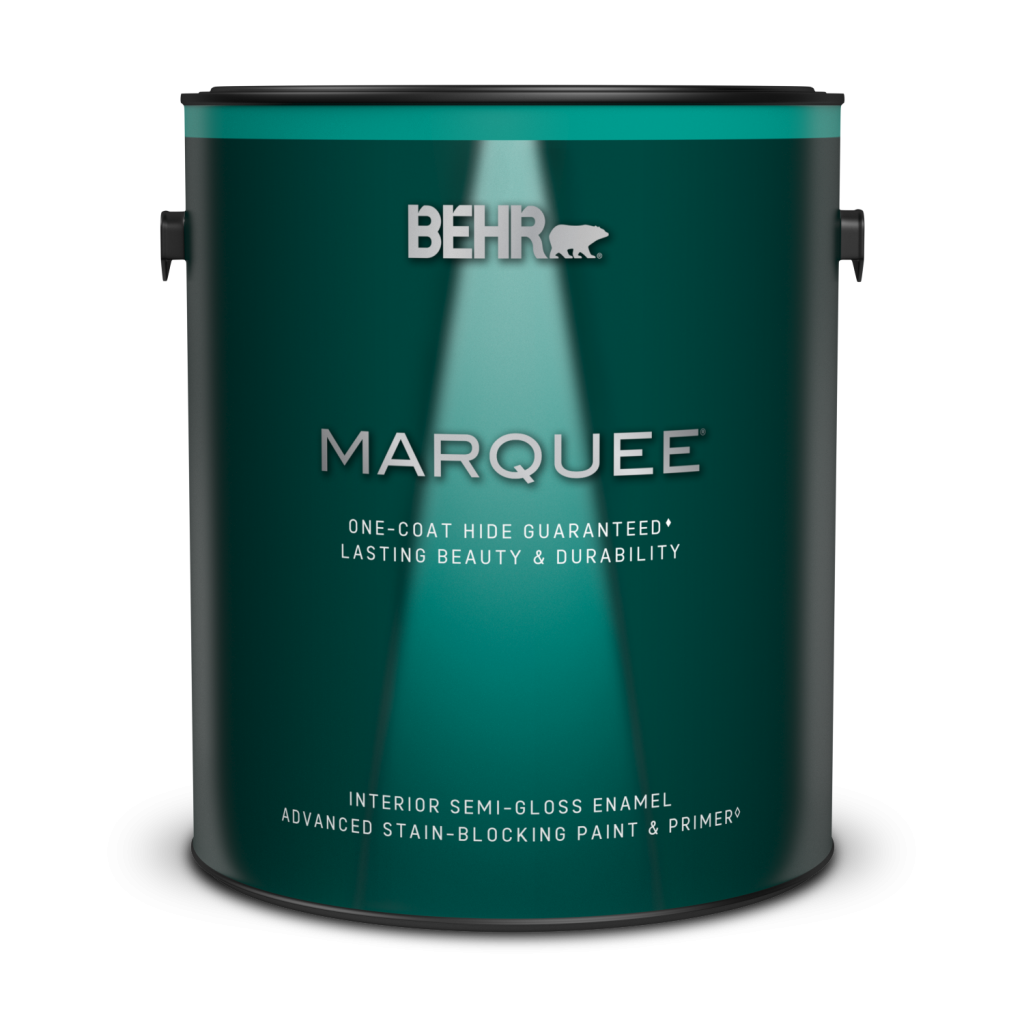 The product can for marquee Interior Semi-Gloss paint.