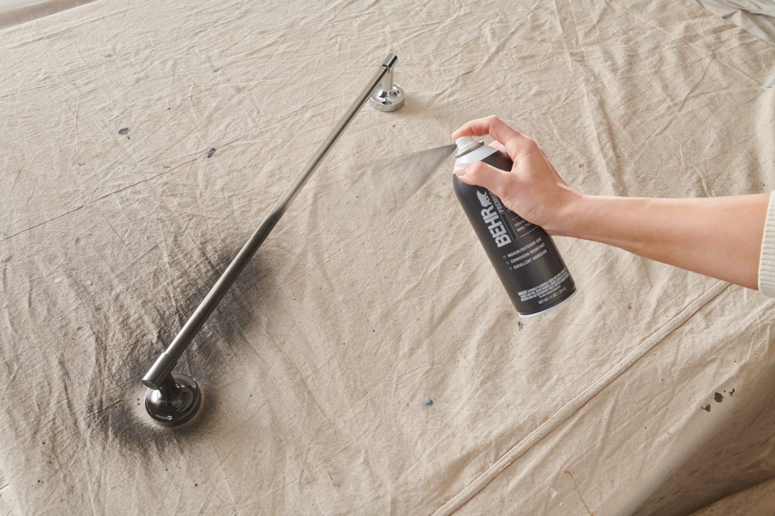 How To Paint Bathroom Cabinets | Colorfully BEHR