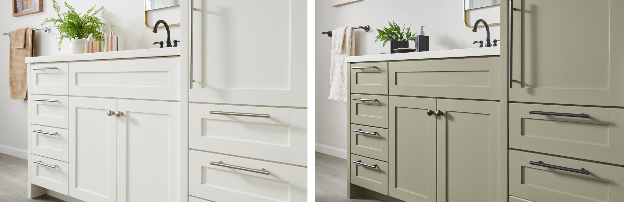 How To Paint Bathroom Cabinets | Colorfully BEHR