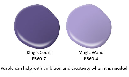 Paint drops with two purple colors. 