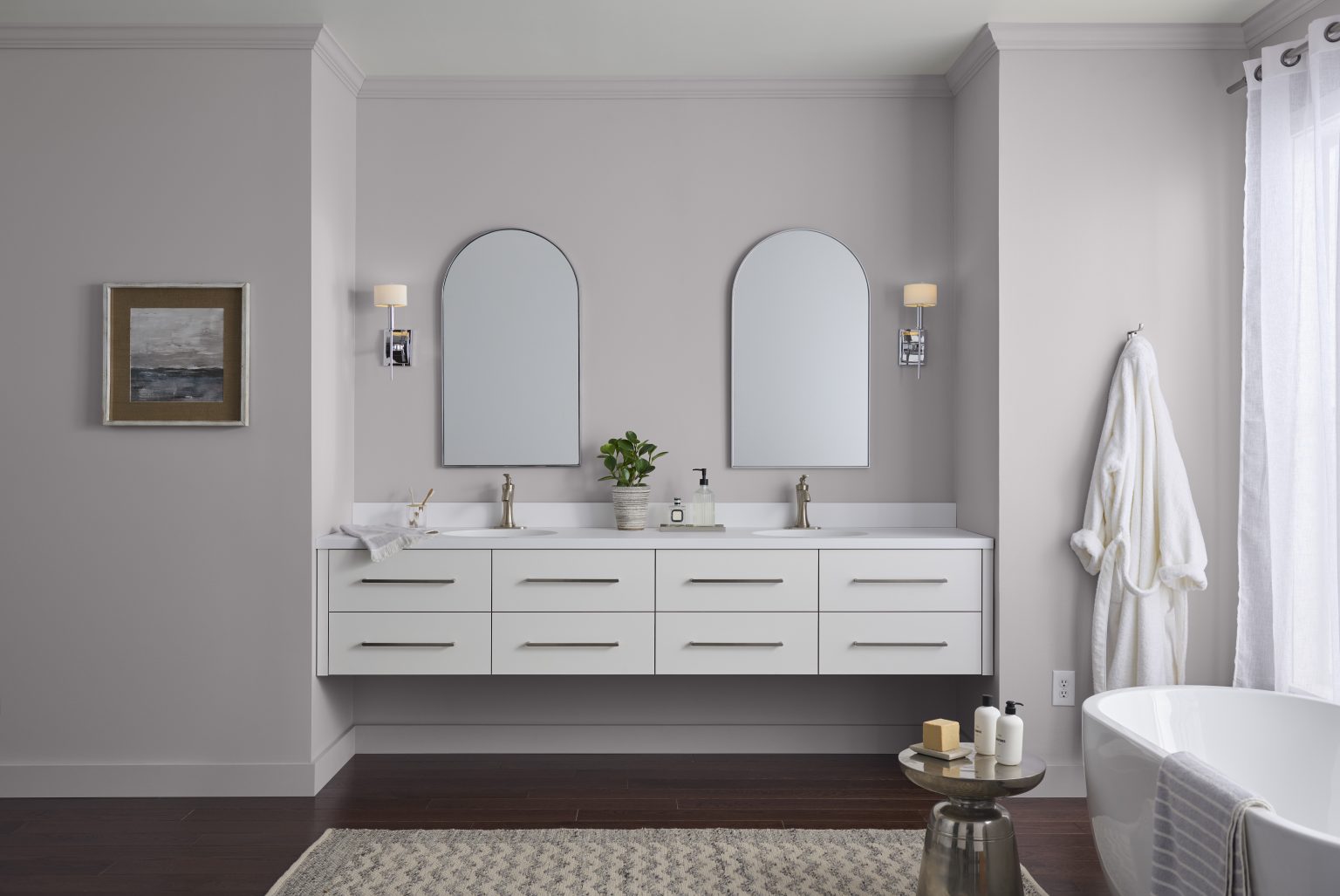 Light Gray Paint Color – Behr Rock Crystal | Colorfully BEHR