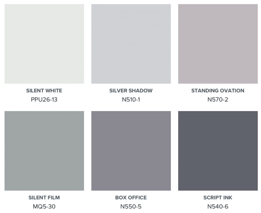 A color palette with grayed green and purples