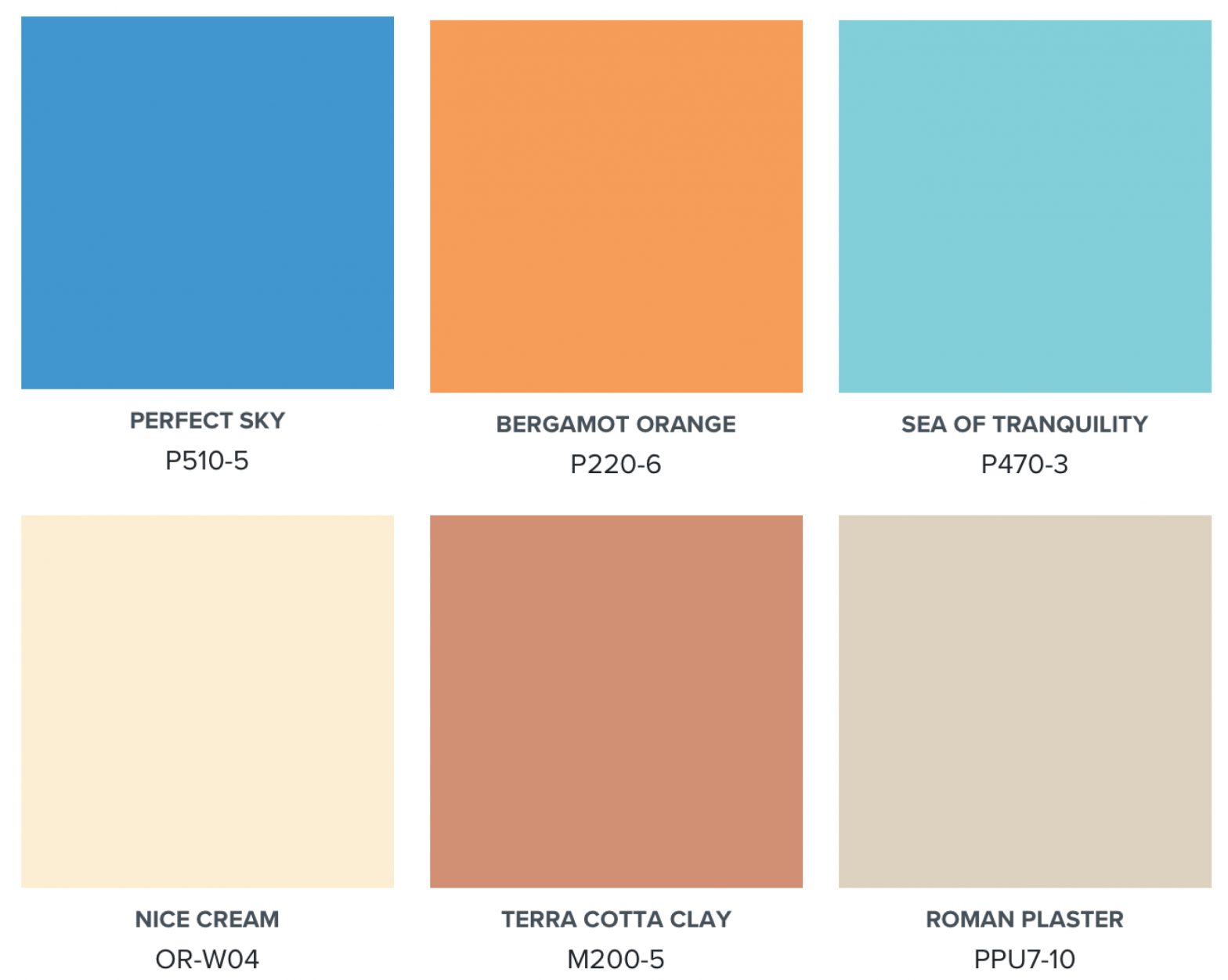 Capri Getaway Color Palette: Mediterranean Paint Colors