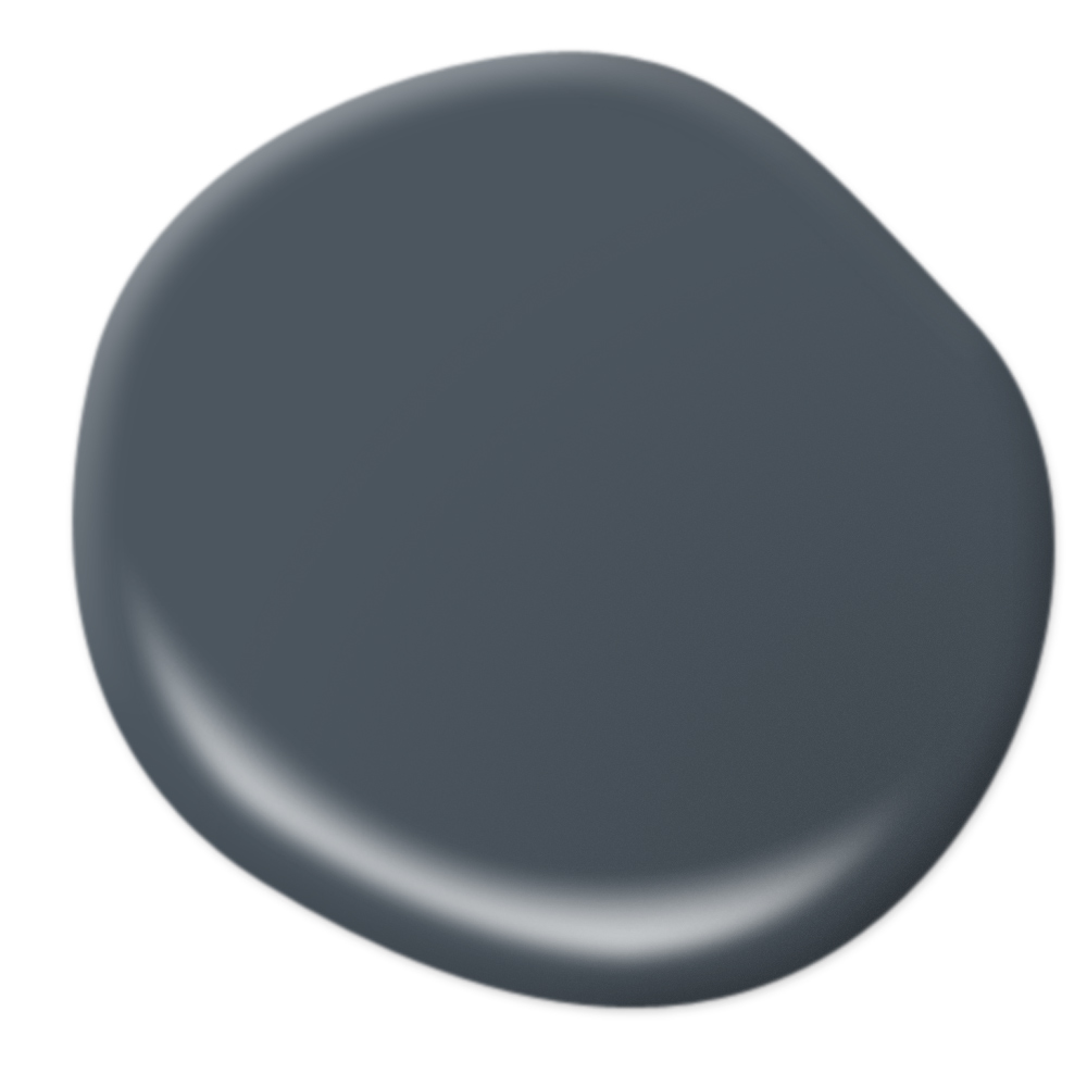 Paint dollop of midnight blue from behr