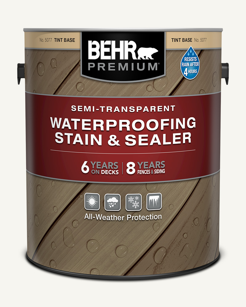 1 gal Behr Premium Semi-Transparent Waterproofing Stain & Sealer