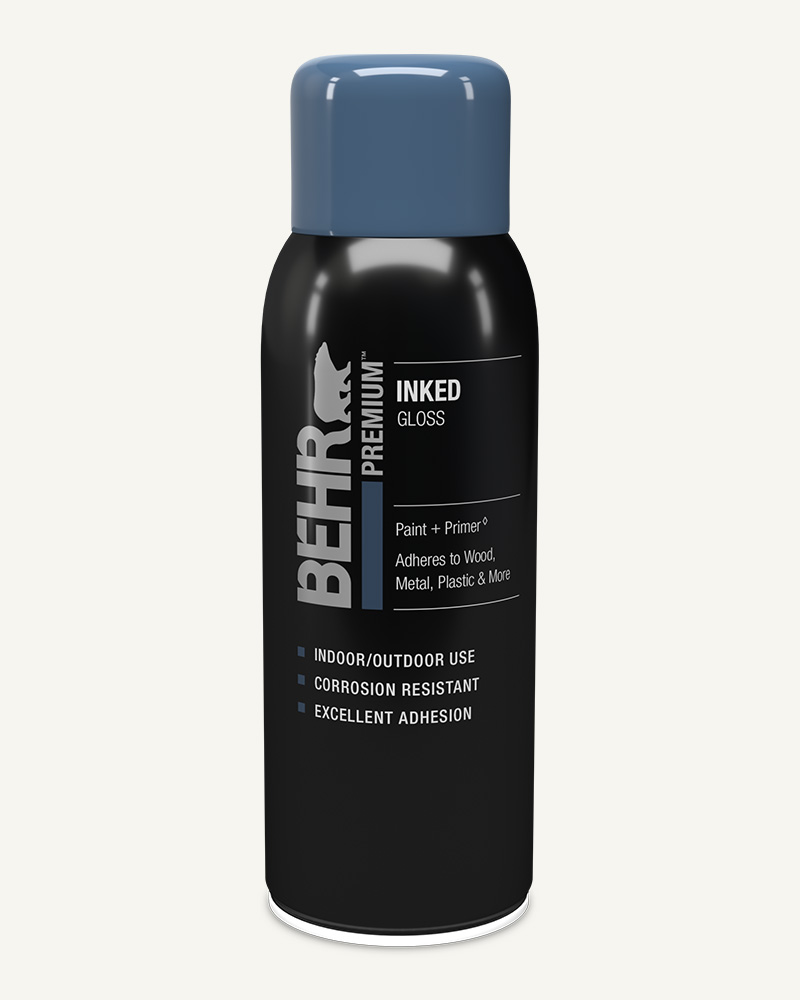 Behr Premium Spray Paint can, in Inked